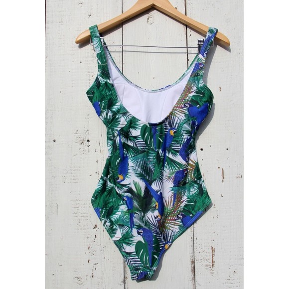 Unique Vintage Swim Parrot One-Piece Swimsuit Women's Size Small NEW - Picture 5 of 6